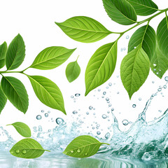 natural green leaves background with lush foliage and botanical texture creating a fresh and vibrant nature-inspired backdrop