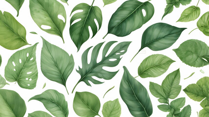 natural green leaves background with lush foliage and botanical texture creating a fresh and vibrant nature-inspired backdrop