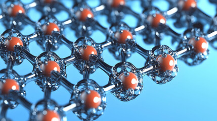 Abstract Molecular Structure Illustration