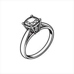 Ring Silhouette Clipart Icon