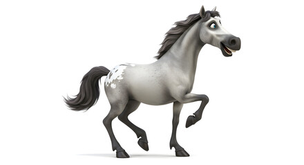 horse isolated on white background