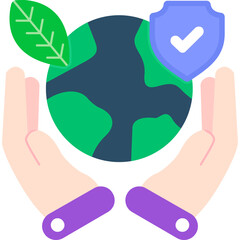 Save Earth Hands Environment Protection Icon