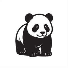 panda bear vector illustration art