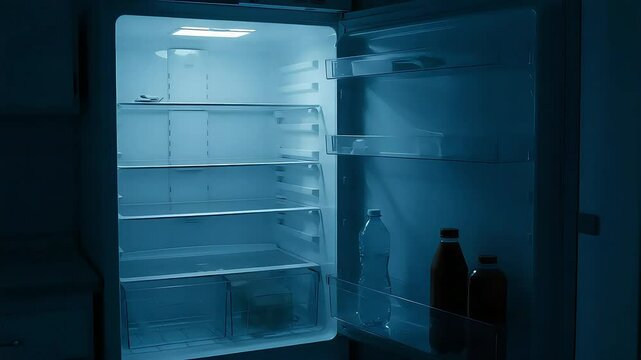 Silent Hunger An Empty Refrigerator