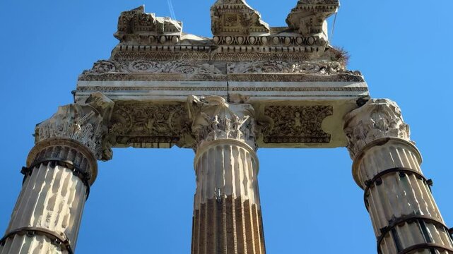 Footage capturing the iconic Roman Forum, the ancient heart of Rome&rsquo;s political, religious, and social life. Featuring ruins of temples, basilicas, and arches, this historic site reflects Rome&rsquo;s imper