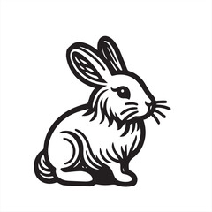 vector illustration of a bunny