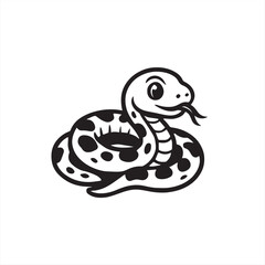 illustration of a cartoon snake