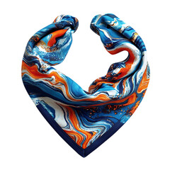 Trendy Cooling Bandana with Ultra Light Advanced Mo Isolated on Transparent Background