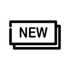 New label icon design template