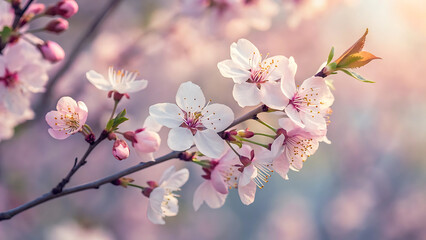 Obraz premium pink cherry blossom