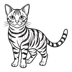 vector illustration of a cat