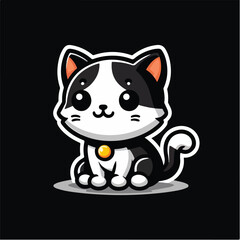 Vector Cartoon Cat