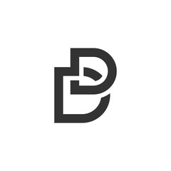 Initial letter B logo icon deisgn template elements.