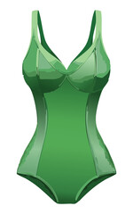 green bikini for beach