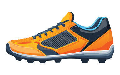 orange black running shoes for daily wear