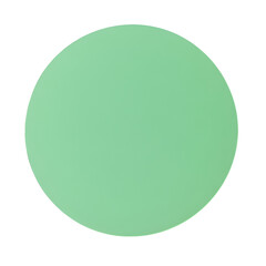 Pale Green Circle on Black Background Minimalist Design