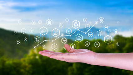 Environmental technology concept, Sustainable development goals, SDGs, Green technology,...