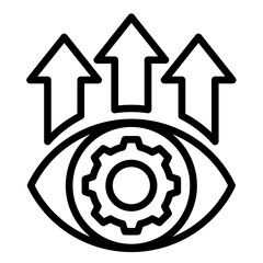 Future Vision  Icon Element For Design	