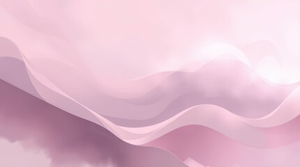 Abstract Pink Flowing Wave Background