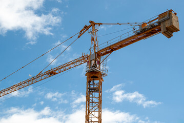 Crane on a construction site.