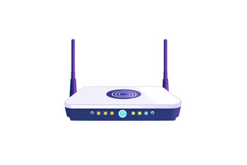 Fototapeta premium Empowering connectivity with a modern wireless router your gateway to seamless streaming and on transparent background