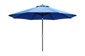 Shield yourself from the sun s intensity under this blue patio umbrella perfect for serene on transparent background