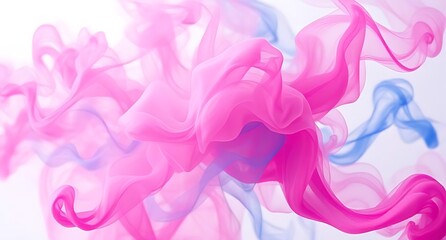 Fototapeta premium Colorful swirls of pink, blue and purple smoke in abstract art formation, background