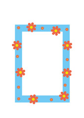 Rectangular Children's frame for photos, inscriptions, text