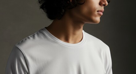 Versatile White T-Shirt Mockup Clean and Minimalist Design for Apparel