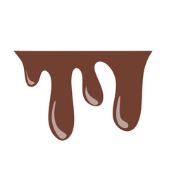 flowing chocolate drips. Perfect for design projects related to food, dessert, and sweets