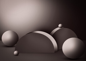 empty product showcase for product display abstract texture background  with 3D elements  