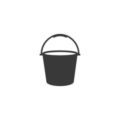 Bucket with Handle Monochrome Icon