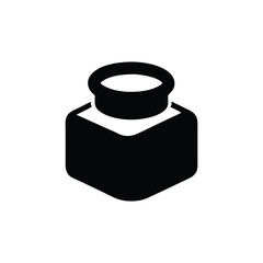 Stylized Jar Minimalist Container Icon