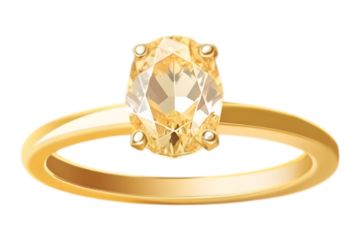 Elegant gold ring featuring a radiant yellow diamond.  Perfect for engagement, anniversary, or luxury jewelry concepts.