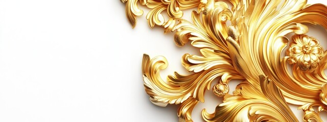Ornate golden decorative design