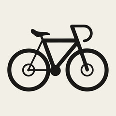 Fototapeta premium bicycle icon on white background