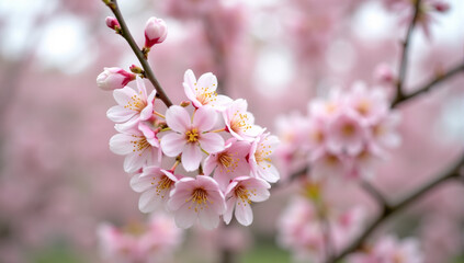Obraz premium pink cherry blossom