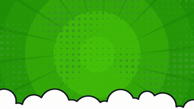 Comic Cartoon Powerful Animated Background