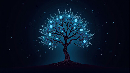 tree in night