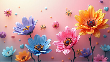 flowers and butterflies