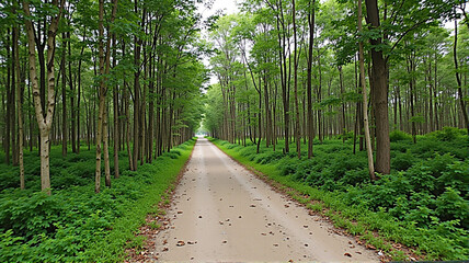 road in the forest