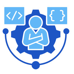 Tech Savvy  Icon Element For Design	