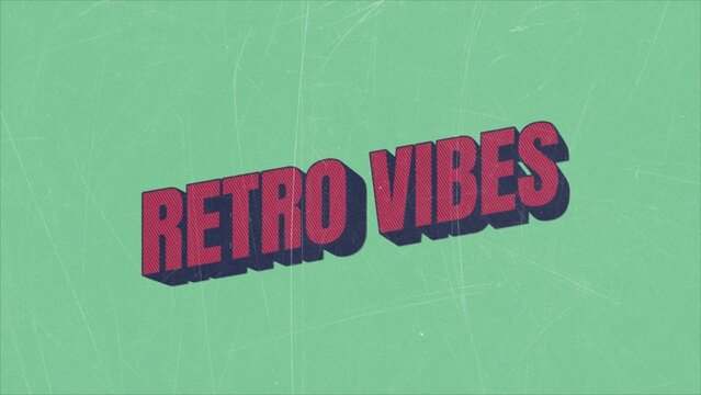 Retro Grunge Old School 3D Text Intro