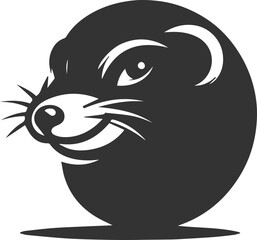 Mole vector animal drawing silhouette