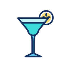 Summer Chilled  Lemon Juice – Citrus Drink Glass Icon