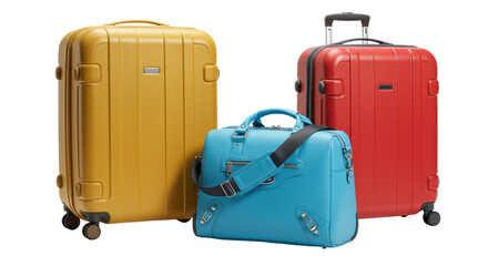 Isolated Set of Luggage Bags