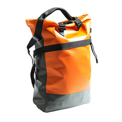 Modern Waterproof Dry Bag with a Minimalist Design Isolated on Transparent Background
