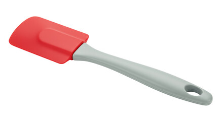 Isolated Red Silicone Spatula