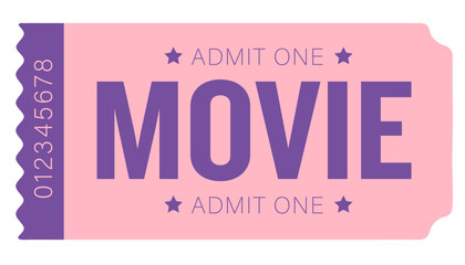 Admit one ticket, ticket	