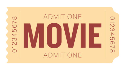 Admit one ticket, ticket	